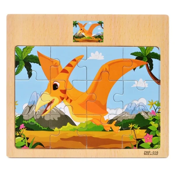 Houten puzzel pterodactyl