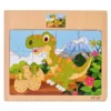 Houten puzzel dino