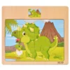 Houten puzzel triceratops